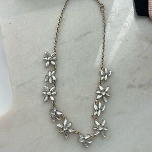 J Crew statement flower necklace
